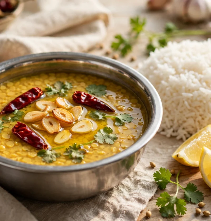 Arhar daal – golden toor lentil soup with ghee tadka