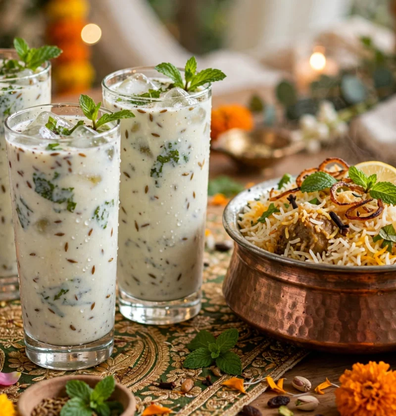 Borhani – spiced yogurt wedding drink
