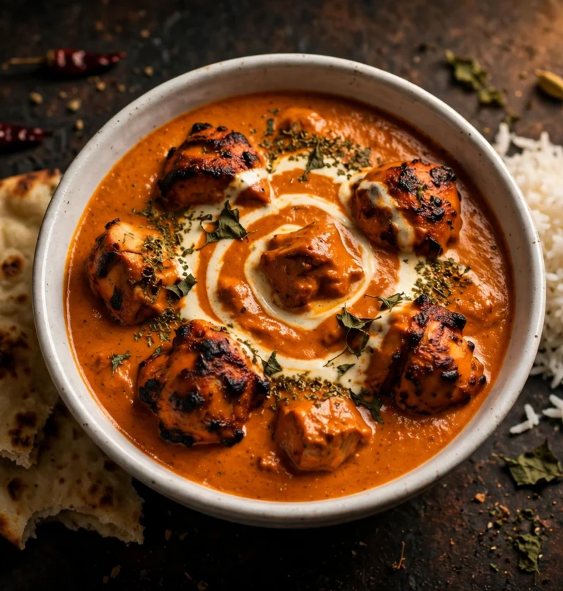Butter chicken – silky makhani gravy with charred chicken