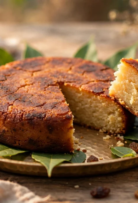 Chhena Poda – caramelised baked cheese cake