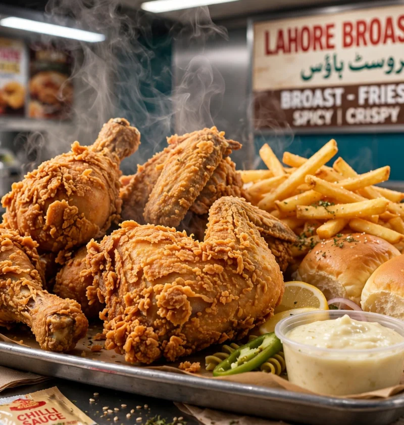Chicken Broast – crispy tangy broast-house style