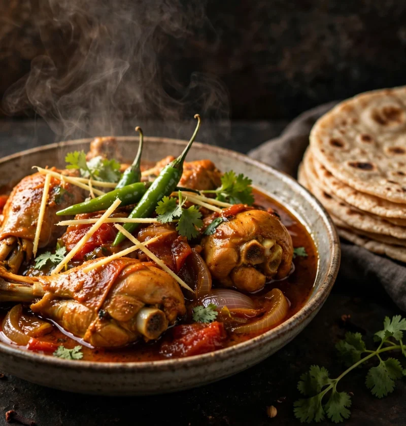 Chicken curry – homestyle murghi salan with rotis