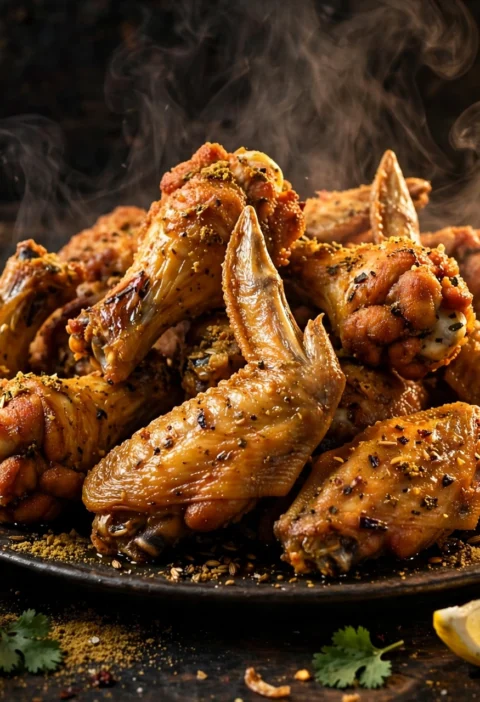 Chicken wings – crispy desi fried wings with chaat masala