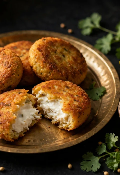 Dahi ke kabab – crisp yogurt kababs with melting center