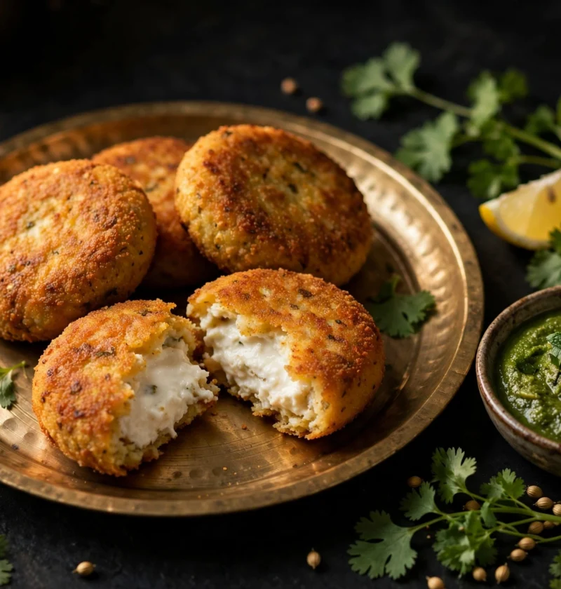 Dahi ke kabab – crisp yogurt kababs with melting center