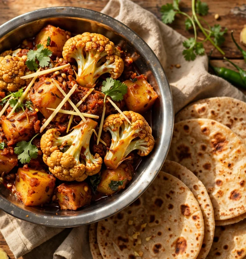 Gobhi aloo – cauliflower and potato dry sabzi