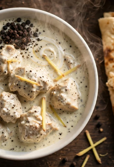 Chicken Kali Mirch – chicken in a creamy black pepper gravy