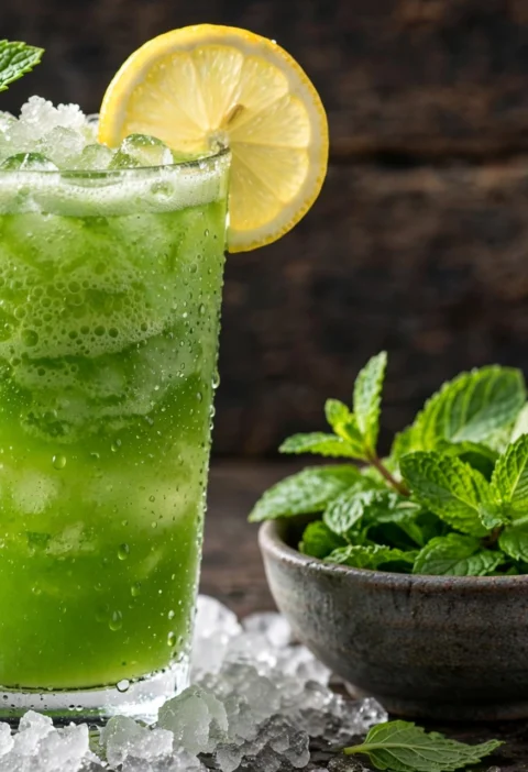 Mint margarita – icy green cooler with lemon and mint