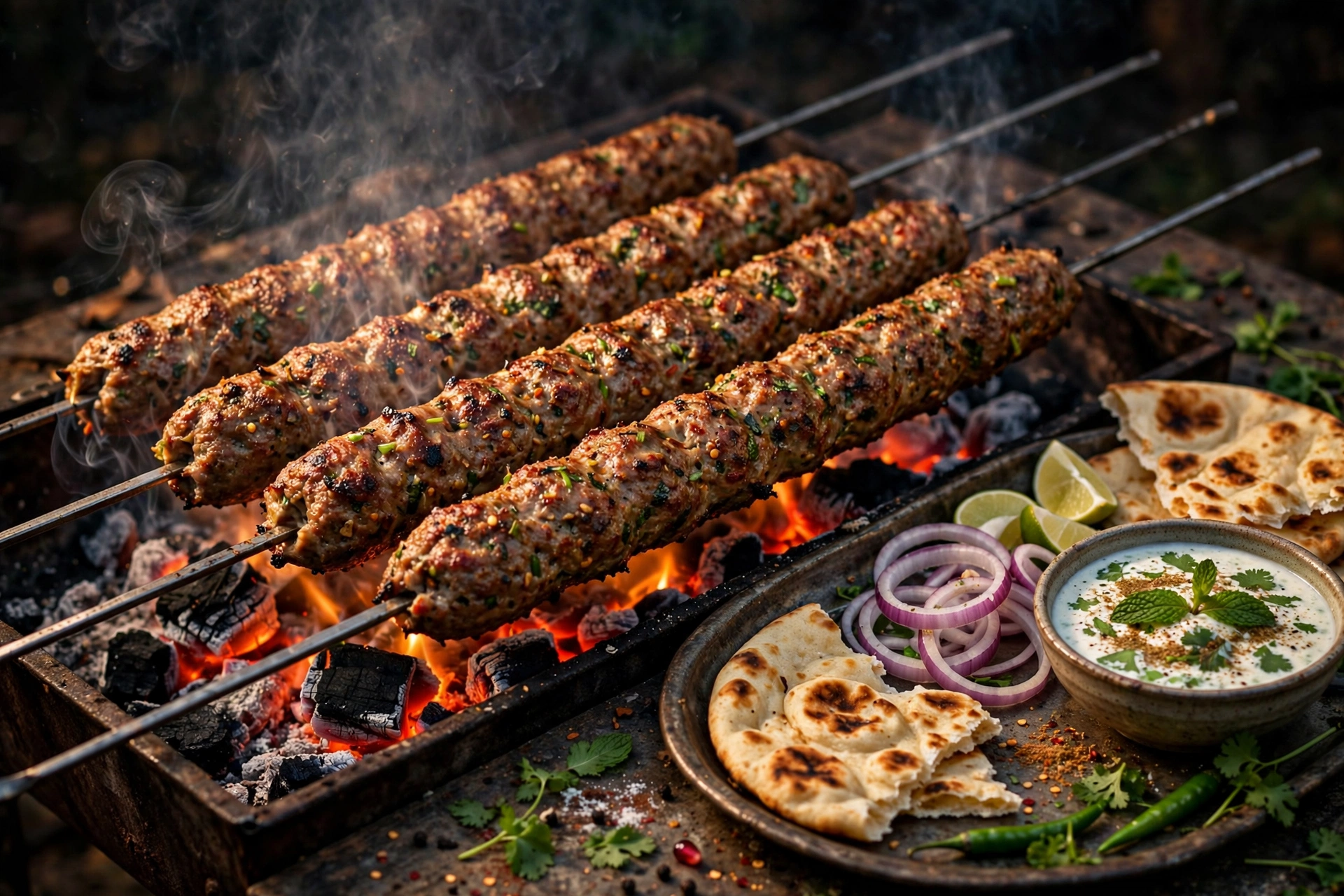 Seekh Kabab – smoky grilled minced meat skewers