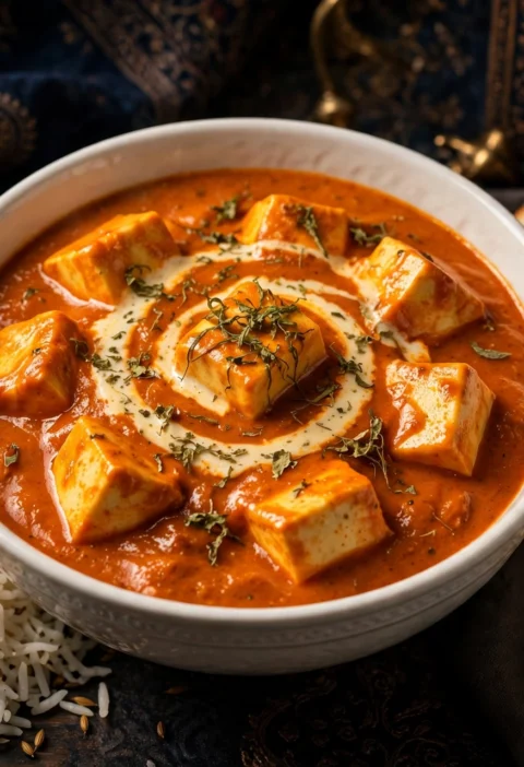 Shahi paneer – royal Mughlai paneer in creamy gravy