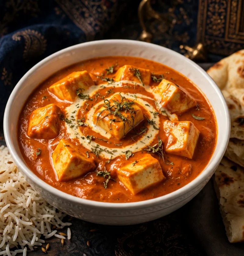 Shahi paneer – royal Mughlai paneer in creamy gravy