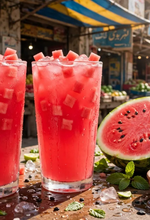 Watermelon sharbat – Lahore-style pink summer cooler
